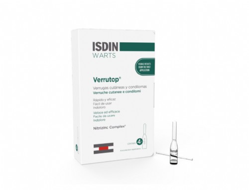 Isdin Warts Verrutop 4 ampollas de 0,10 ml